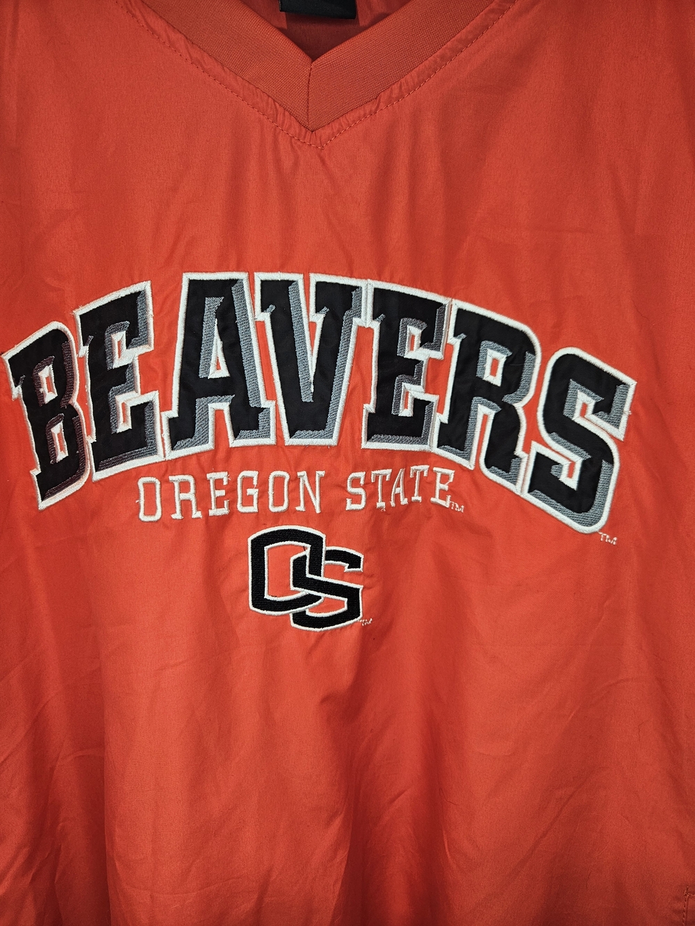 Pro Edge Oregon State Beavers 2XL V-Neck Windbreaker Pullover NCAA - Picture 2 of 8